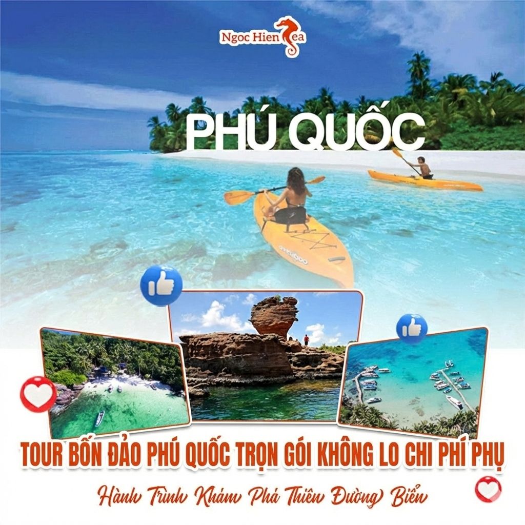 Tour Bốn Đảo Phú Quốc Trọn Gói: Không Lo Chi Phí Phụ