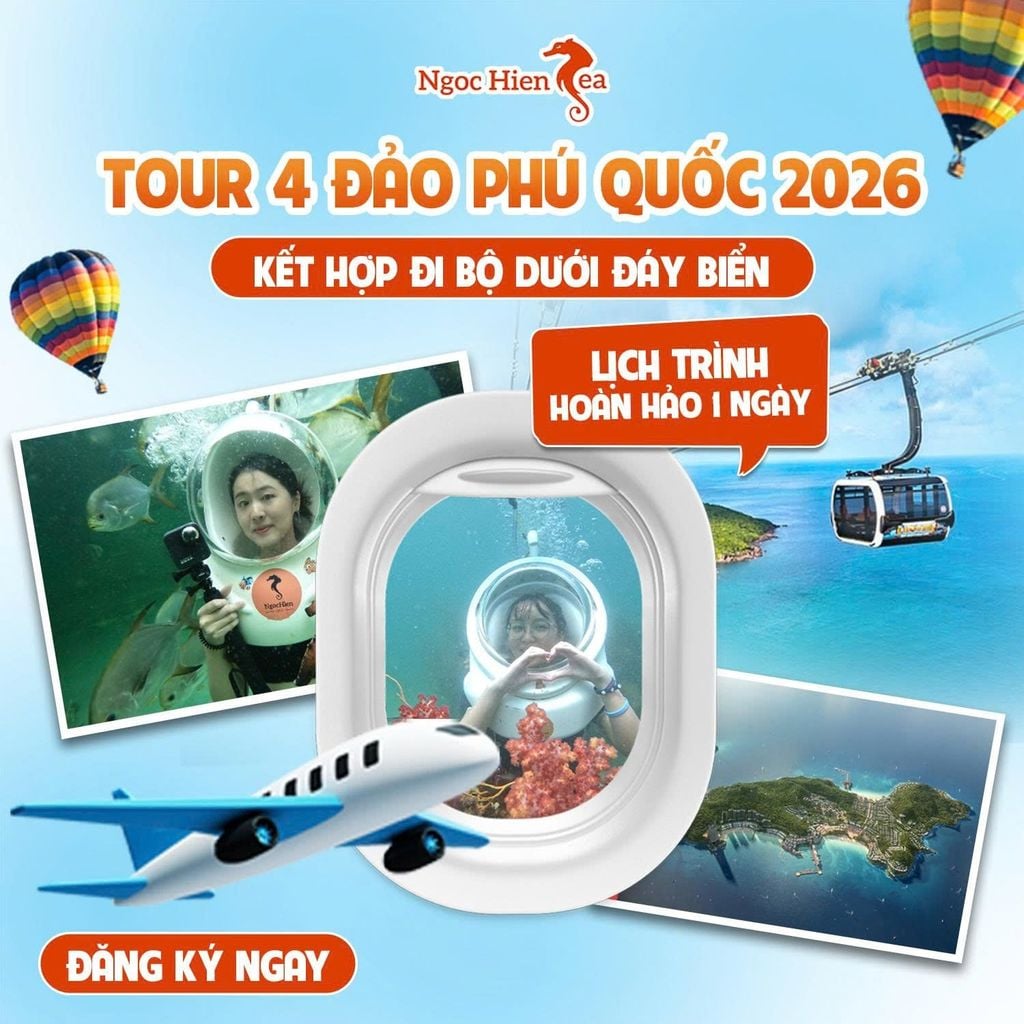 Tour 4 Đảo Phú Quốc Giá Rẻ & Sea Walking Lịch Trình Hoàn Hảo 1 Ngày