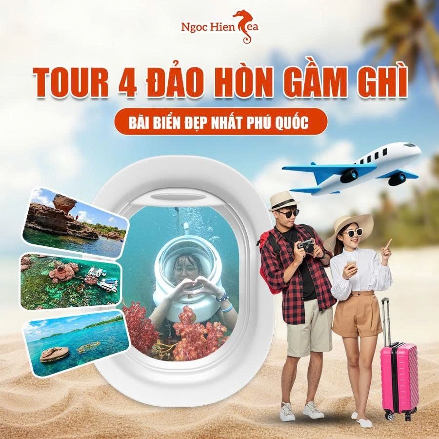 Tour 4 Đảo Hòn Gầm Ghì: Bãi Biển Đẹp Nhất Phú Quốc