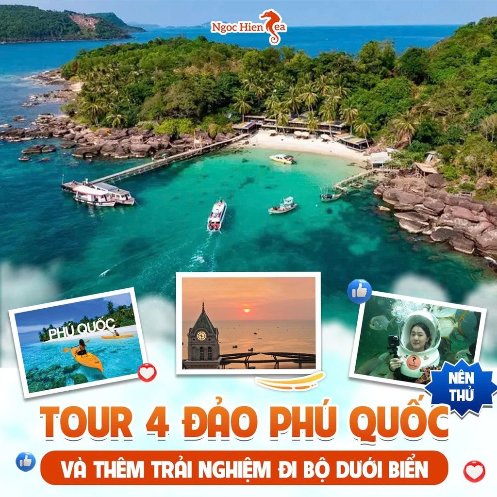 Tour 4 Đảo Phú Quốc Nên Thử Và Thêm Trải Nghiệm Đi Bộ Dưới Biển