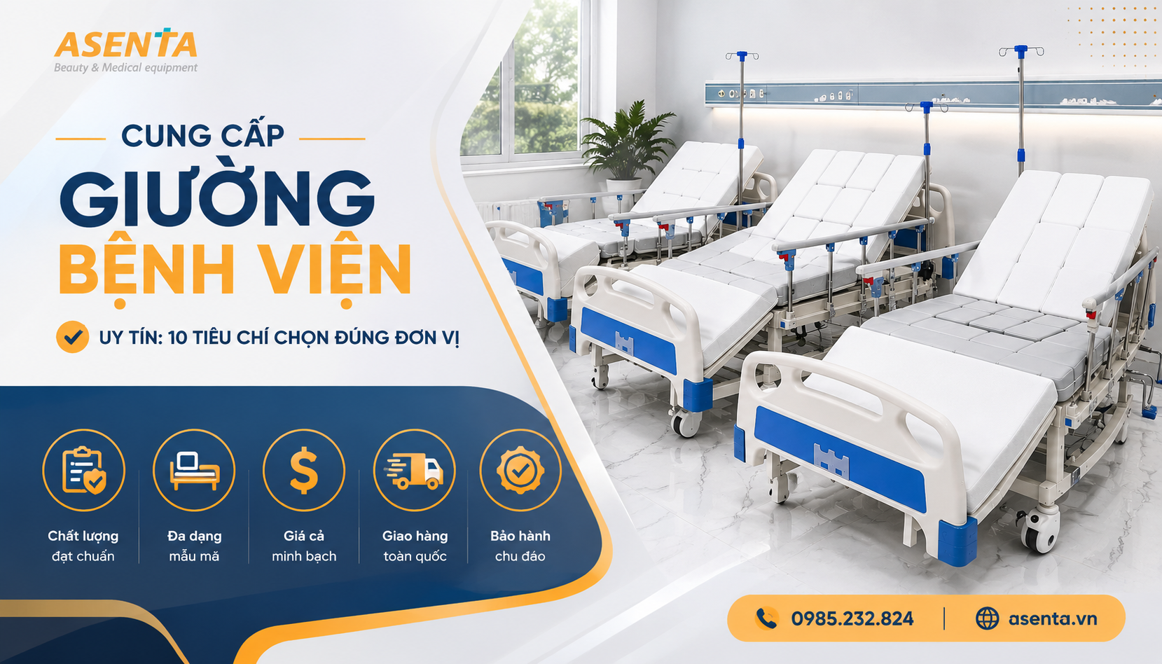 Cung cấp giường bệnh viện uy tín: 10 tiêu chí chọn đúng đơn vị