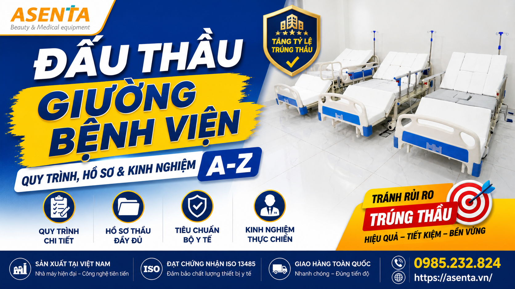 Đấu Thầu Giường Bệnh Viện: Hồ Sơ, Tiêu Chuẩn & Kinh Nghiệm Thực Tế