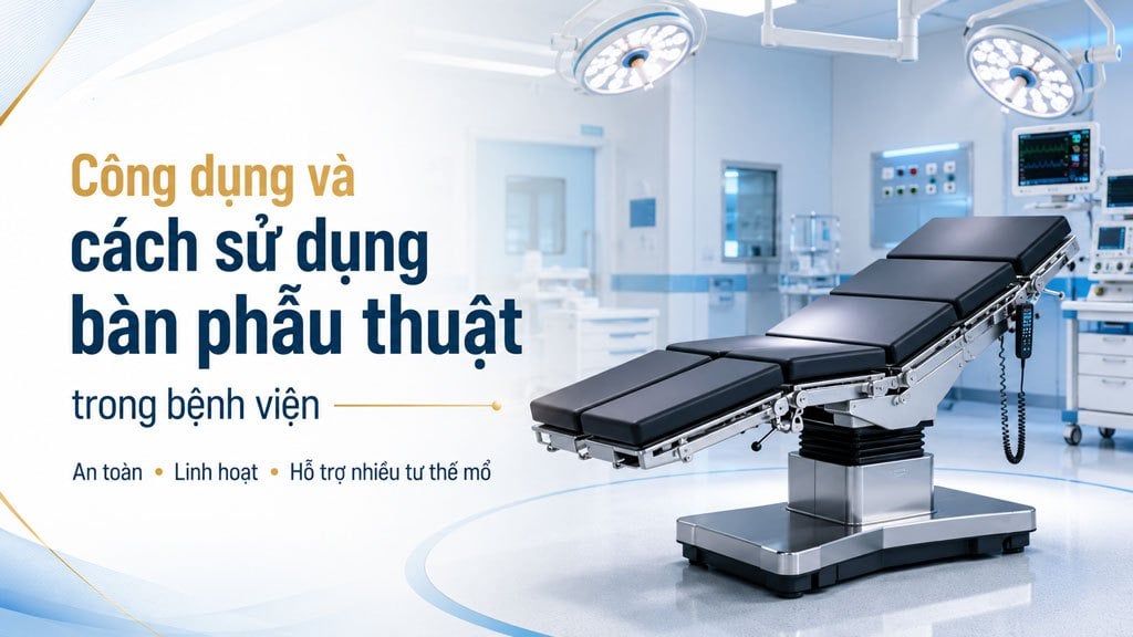 Công dụng và cách sử dụng bàn phẫu thuật trong bệnh viện