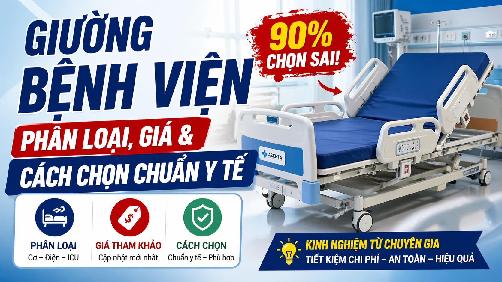 Giường bệnh viện – phân loại, giá và cách chọn chuẩn y tế