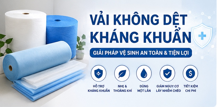 Vải Không Dệt Kháng Khuẩn Là Gì? Ưu Điểm, Ứng Dụng Và Cách Lựa Chọn Hiệu Quả