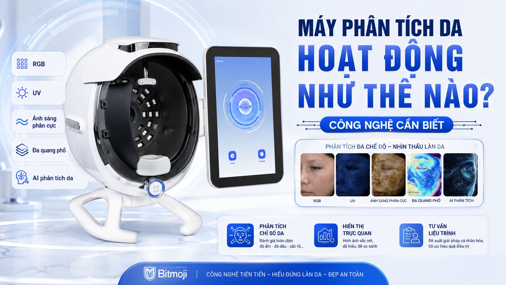 Máy Phân Tích Da Hoạt Động Như Thế Nào? Công Nghệ Cần Biết