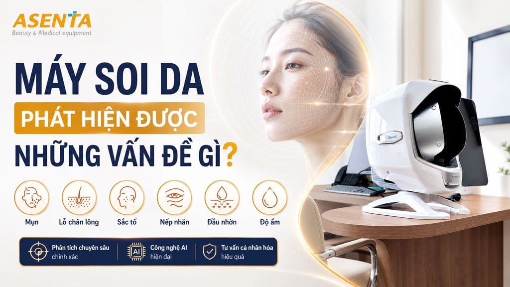Máy soi da phát hiện được những vấn đề gì?
