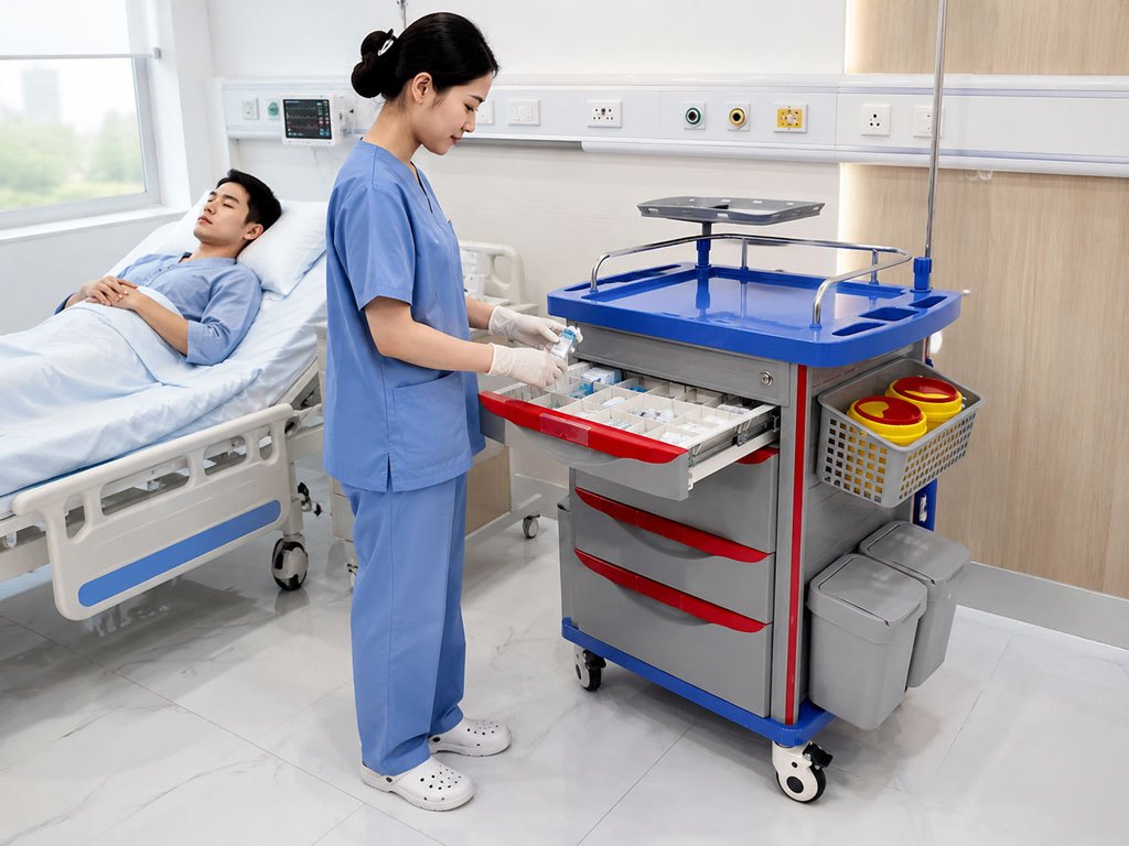 Hầu như khoa nào cũng cần xe đẩy tiêm thuốc nhưng khoa nào cần hơn?