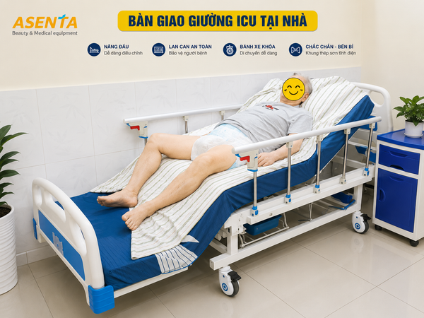 Giường bệnh nhân ICU chỉnh điện tại nhà