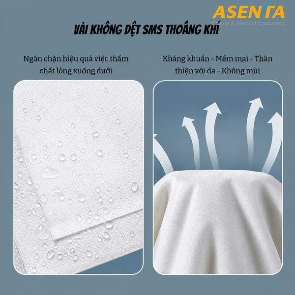 Vải không dệt kháng khuẩn Seny cho bệnh viện phòng khám spa