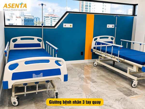 Giường bệnh nhân 3 tay quay