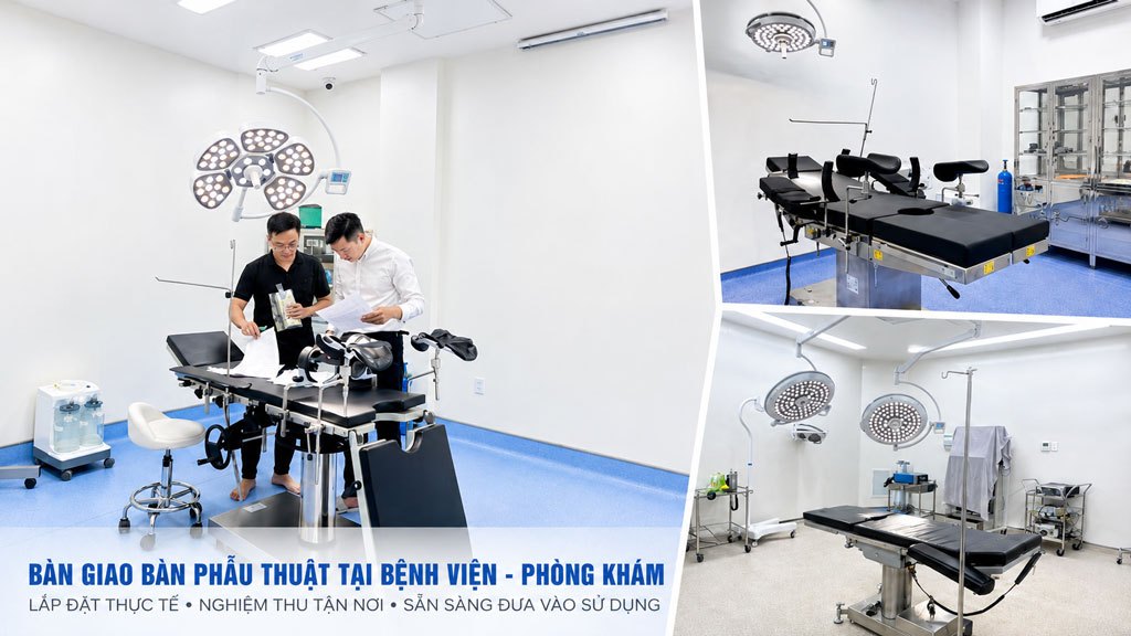 Asenta bàn giao các mẫu giường phẫu thuật cơ bản cho các bệnh viện và phòng khám trên toàn quốc