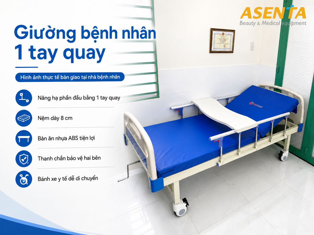 Bàn giao giường y tế tại nhà cho bệnh nhân