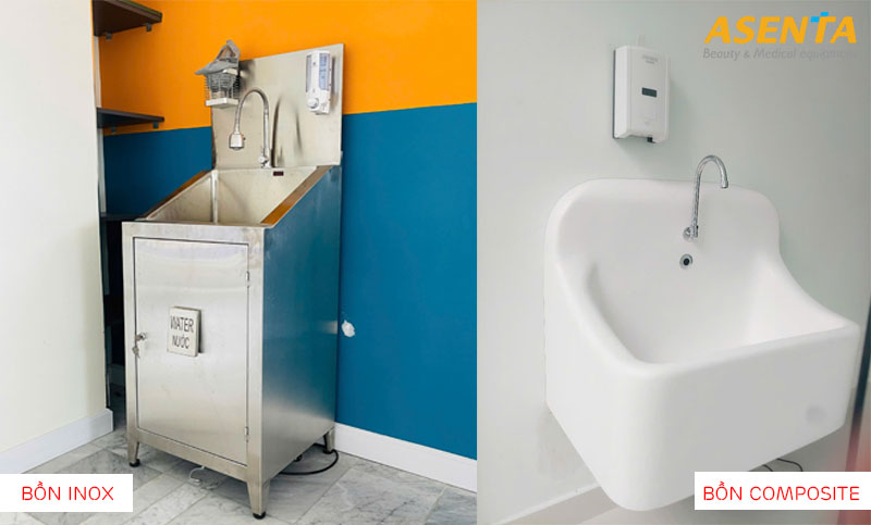 Các loại bồn rửa tay tiệt trùng y tế phổ biến