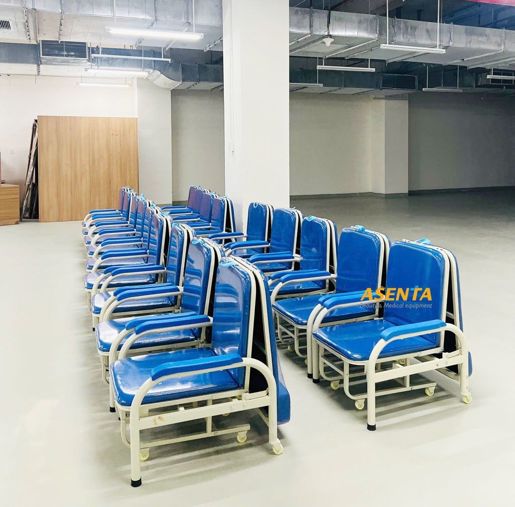 Ghế giường cho người chăm sóc bệnh nhân được Asenta cung cấp cho bệnh viện 175 - Gò Vấp