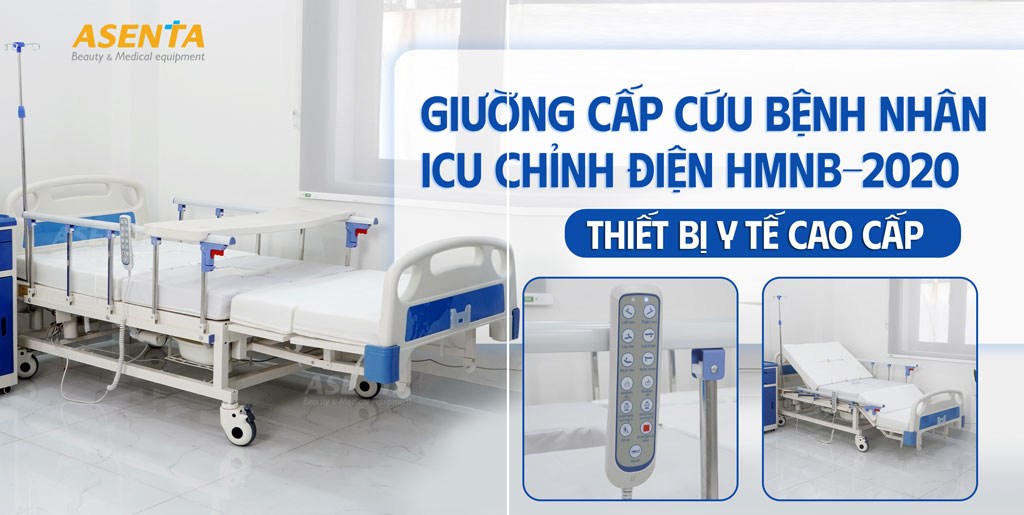 Giường hồi sức cấp cứu ICU dùng trong chăm sóc bệnh nhận đặc biệt HMNB-2020