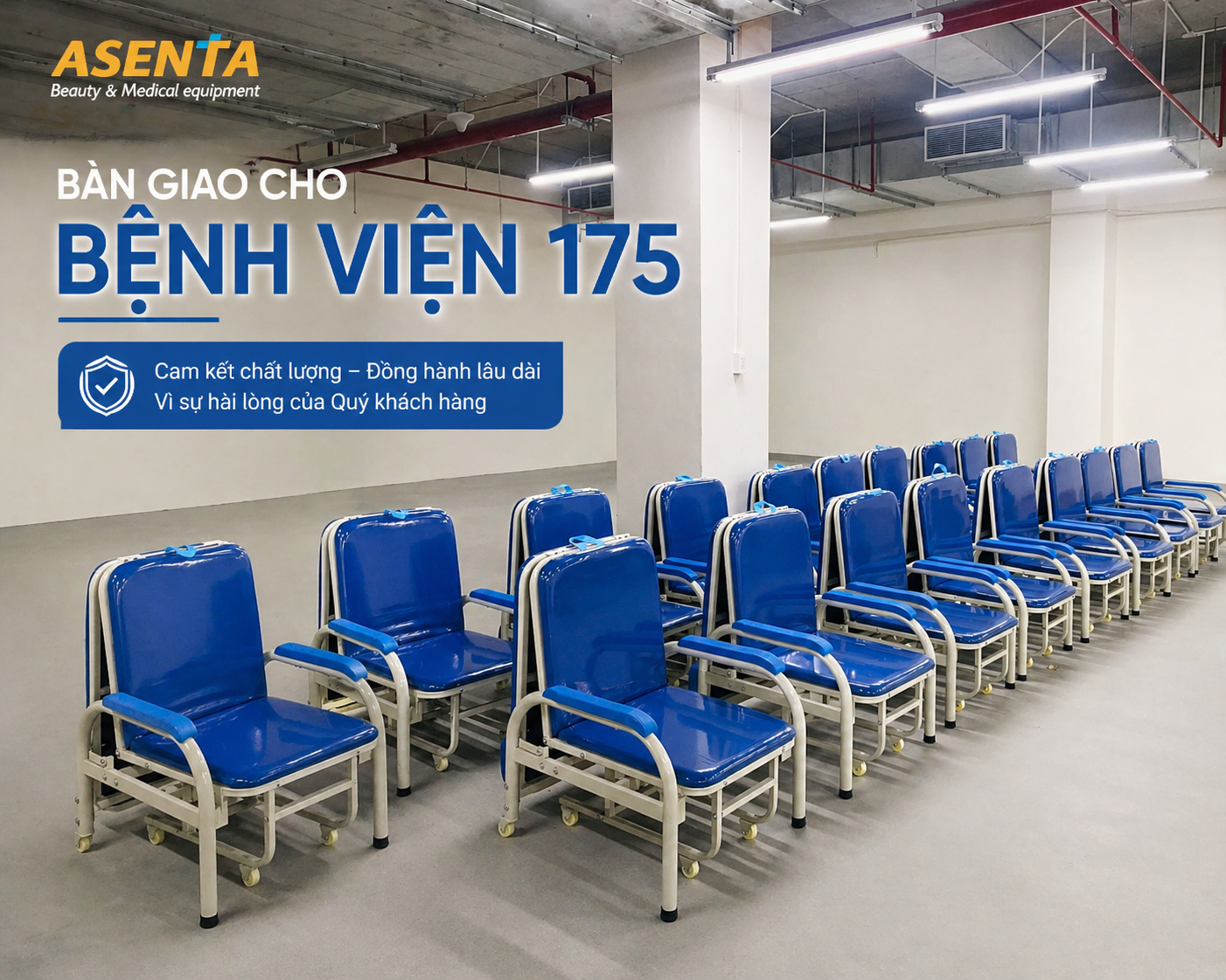 Ghế giường bệnh viện Hi-Mec được bàn giao cho bệnh viện 175