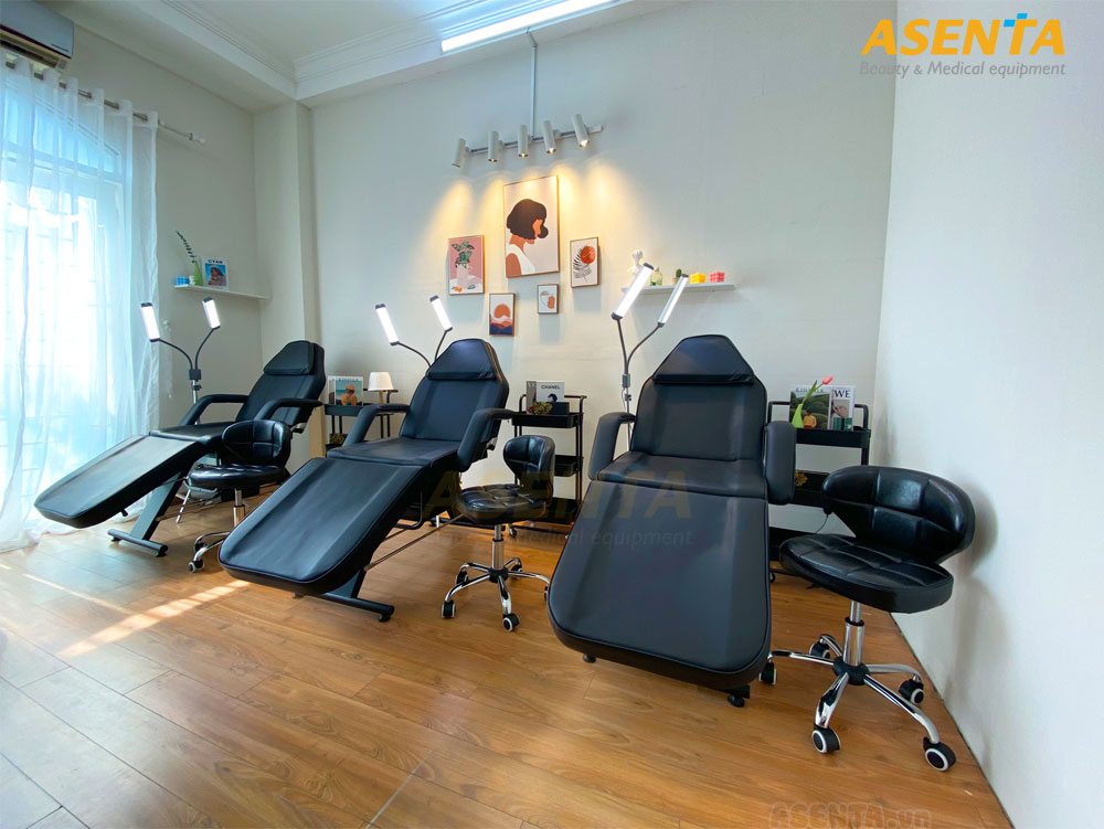 Mẫu ghế phun xăm chỉnh cơ cao cấp - Mã 8250