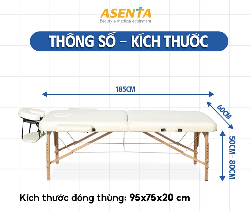 Mô tả kích thước giường vali xếp gọn HMBB-8103