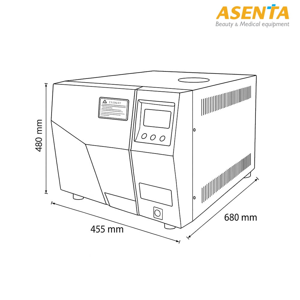 Thông số kỹ thuật nồi hấp tiệt trùng 24 lít chân không TM-24DV