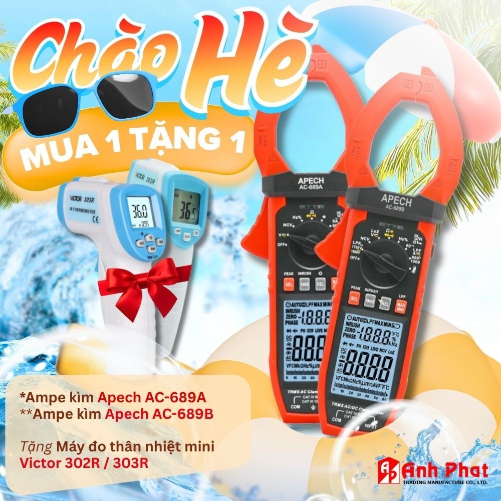 SIÊU DEAL ĐỘC QUYỀN: AMPE KÌM APECH TẶNG MÁY ĐO NHIỆT ĐỘ MINI