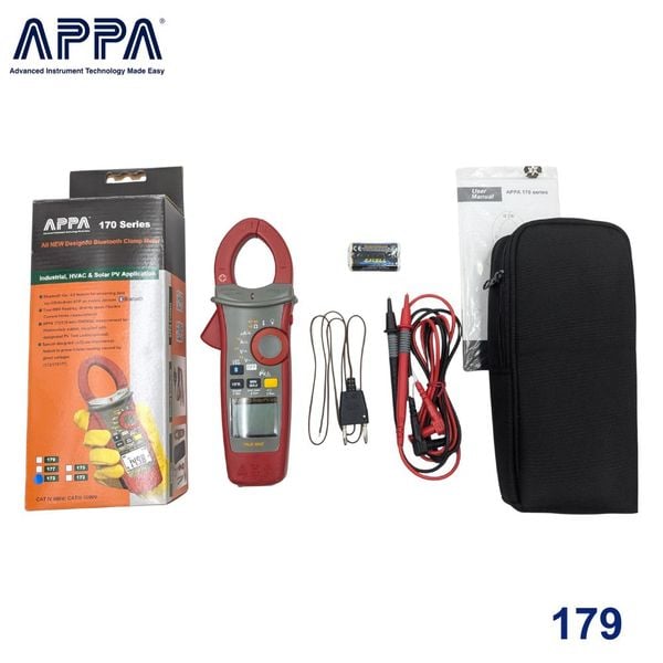 Ampe kìm đo điện năng lượng mặt trời APPA 179 - Anphaco
