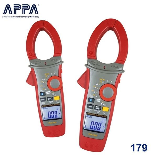 Ampe kìm đo điện năng lượng mặt trời APPA 179 - Anphaco