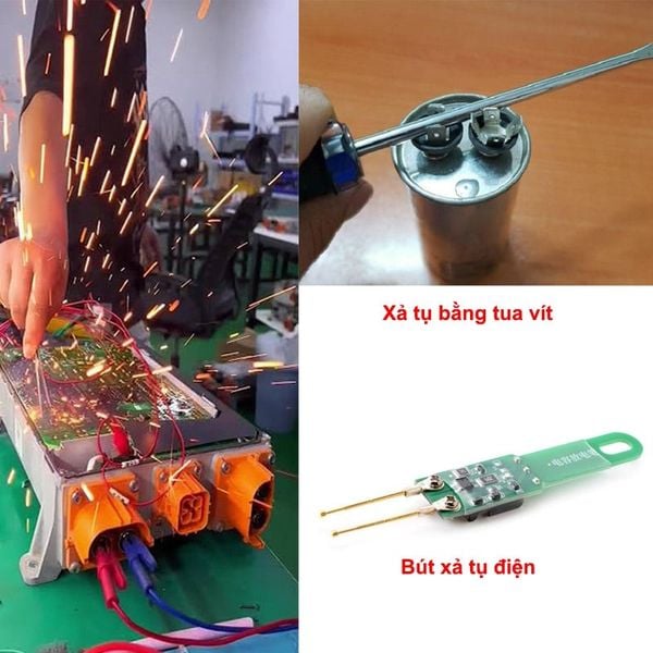 Cách đo tụ điện bằng Ampe kìm đo tụ
