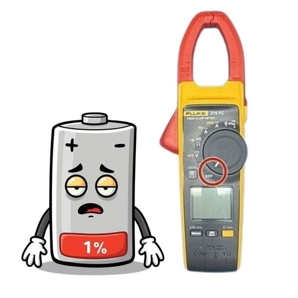Hướng dẫn thay pin Ampe kìm