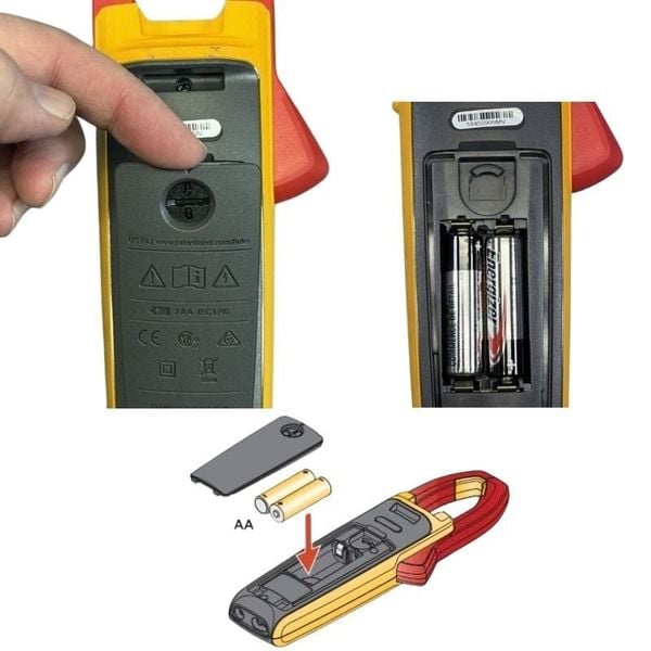 Hướng dẫn thay pin Ampe kìm
