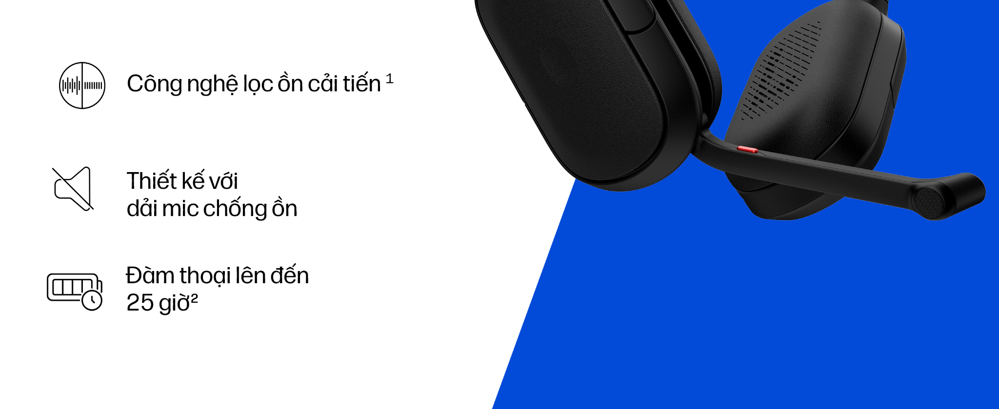 Tai nghe ANC Bluetooth cao cấp HP Poly Focus 625