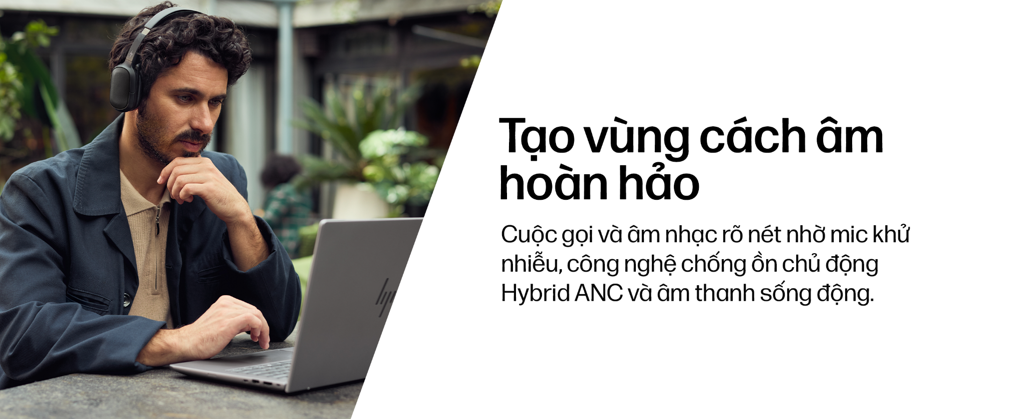 Tai nghe ANC Bluetooth cao cấp HP Poly Focus 625
