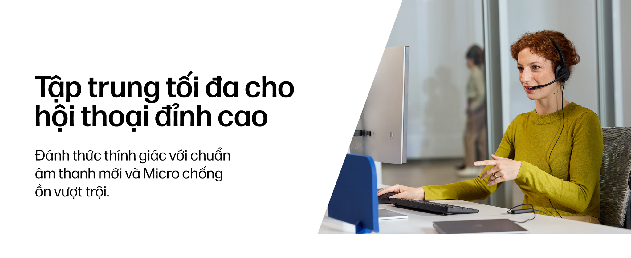 Tai nghe có dây USB một bên tai thế hệ mới HP Poly Mission 415 (HP SKU: C01B2A6)