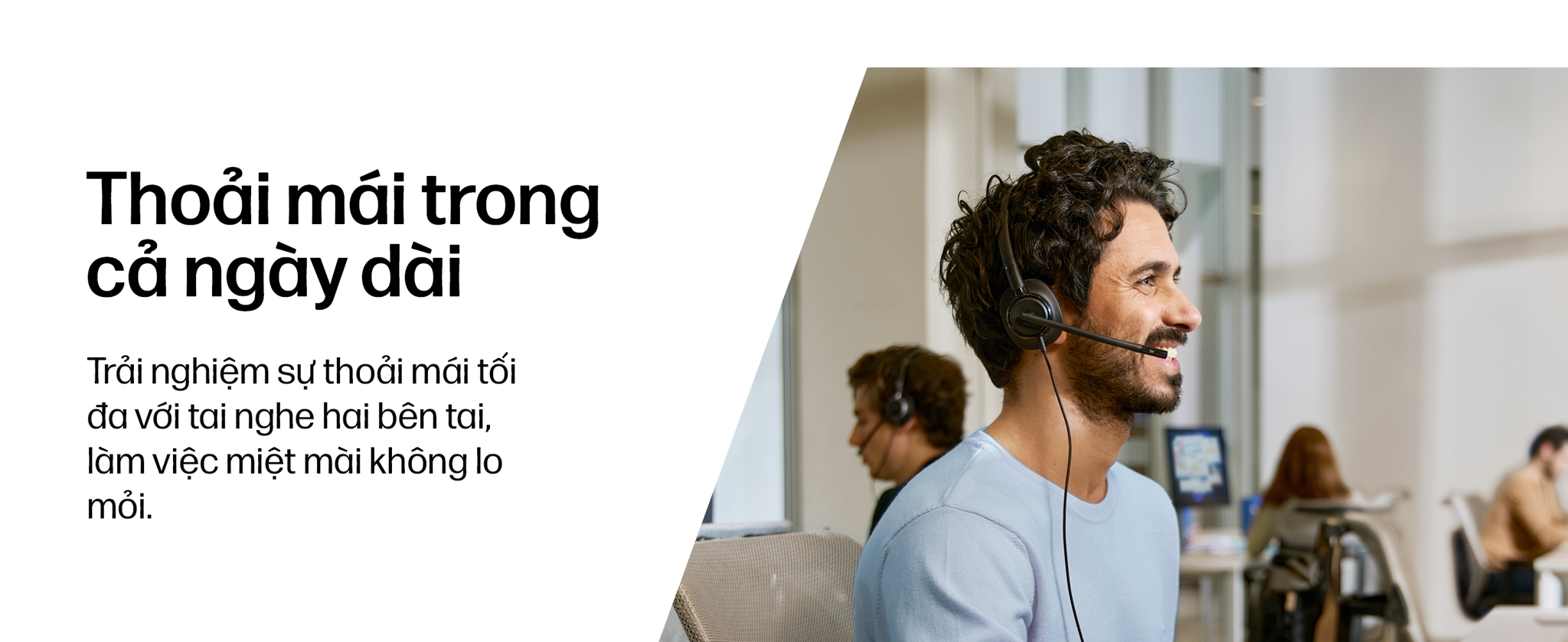 Tai nghe có dây USB hai bên tai thế hệ mới HP Poly Mission 425