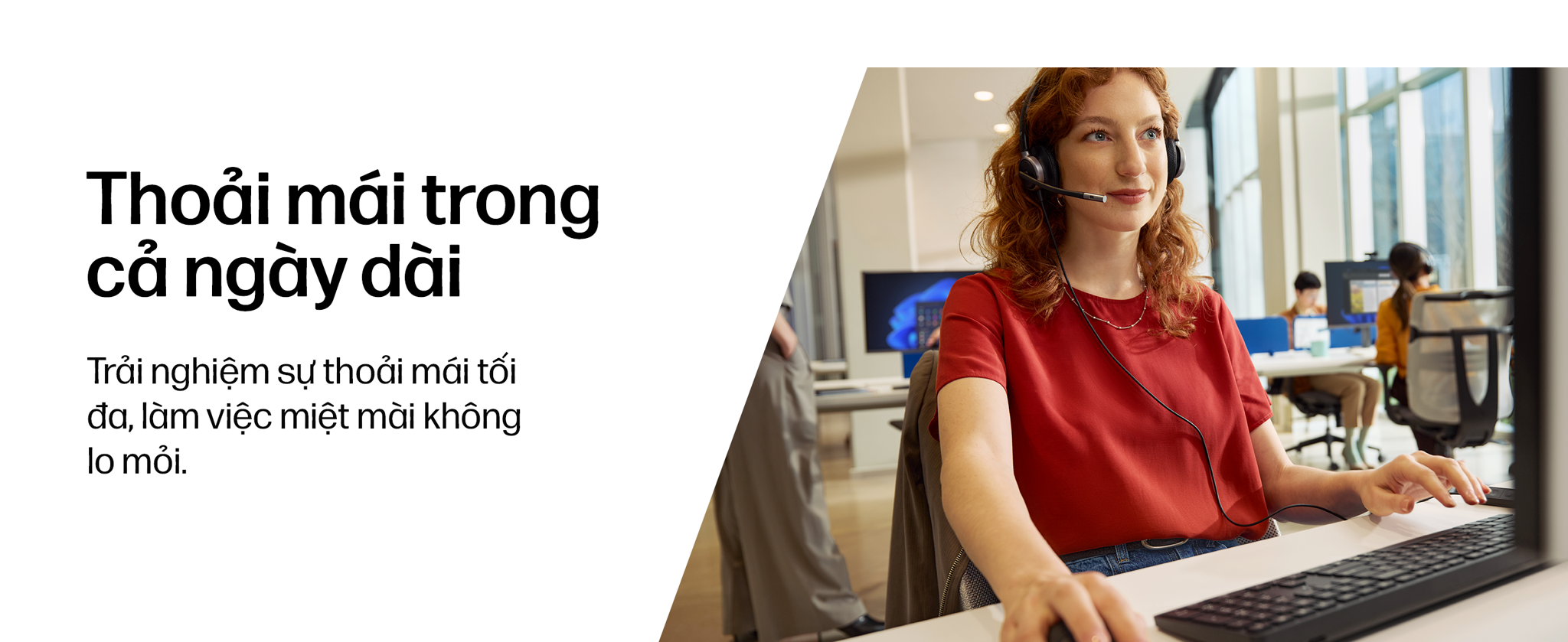 Tai nghe có dây USB hai bên tai thế hệ mới HP Poly Mission 625