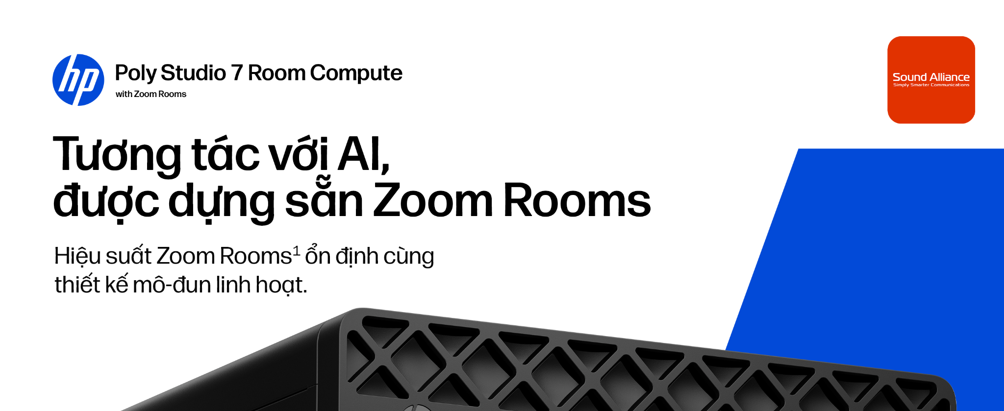 Máy tính hỗ trợ họp trực tuyến HP Poly Studio 7&nbsp;Room Compute tích hợp sẵn Zoom&nbsp;Rooms