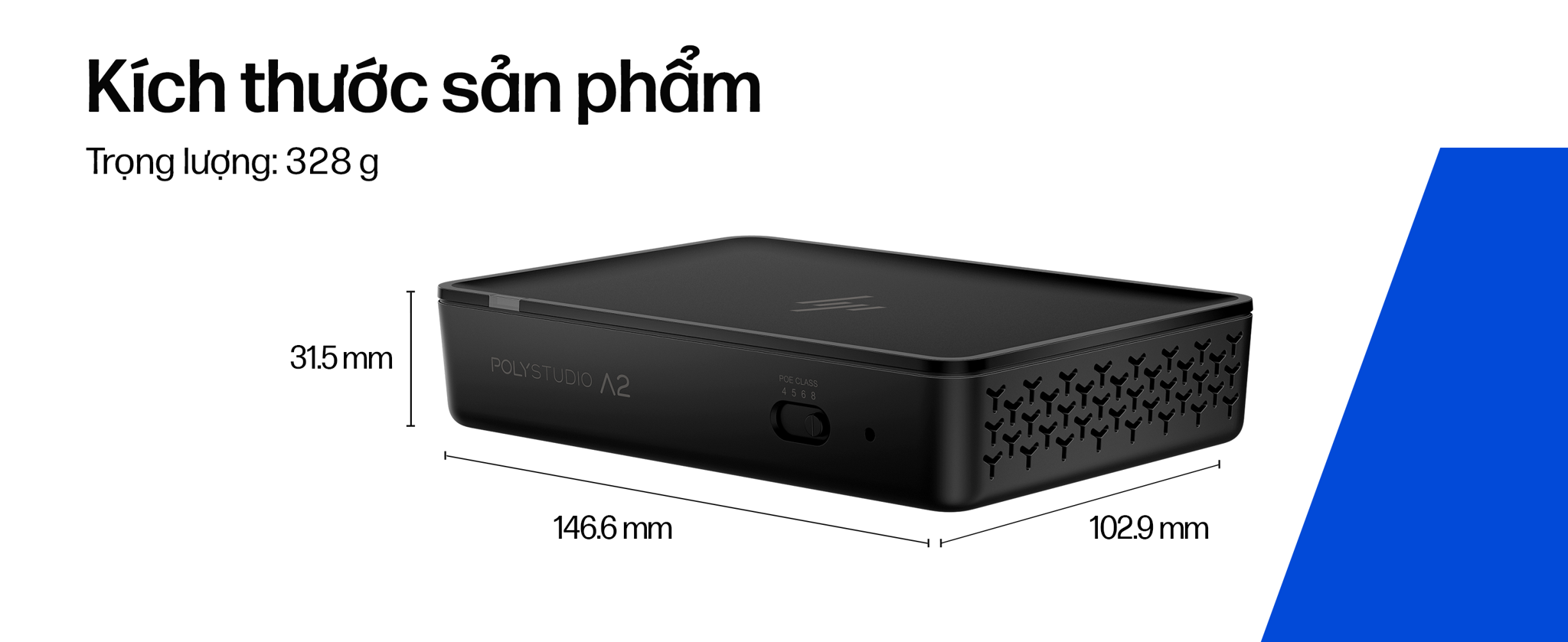 BỘ KẾT NỐI ÂM THANH TRUNG TÂM POLY STUDIO A2 AUDIO BRIDGE (B22X2AA). Giải pháp kết nối cần nhờ vào&nbsp;bộ kết nối trạm trung tâm có tên gọi là Poly Studio A2 Audio Bridge. Mang đến cho bạn khả năng mở rộng mạnh mẽ cùng micro để bàn đa hướng Poly Studio A2: