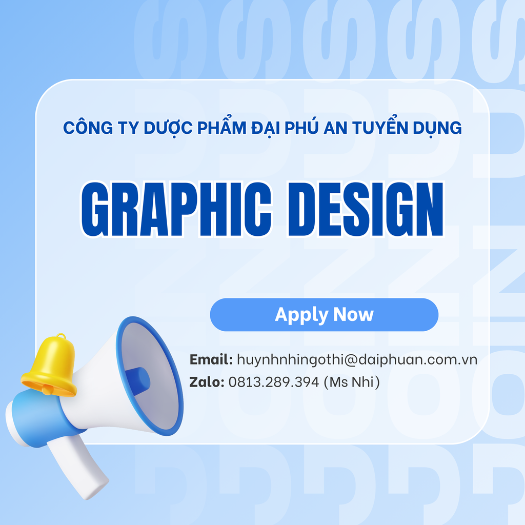 TUYỂN DỤNG GRAPHIC DESIGN - MỚI NHẤT