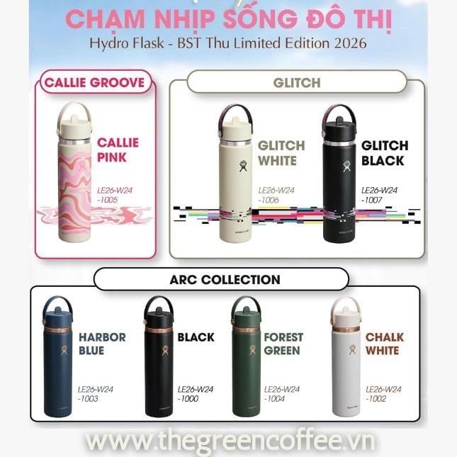 Hydro Flask – BST Thu Limited Edition 2026 đã ra mắt chính thức