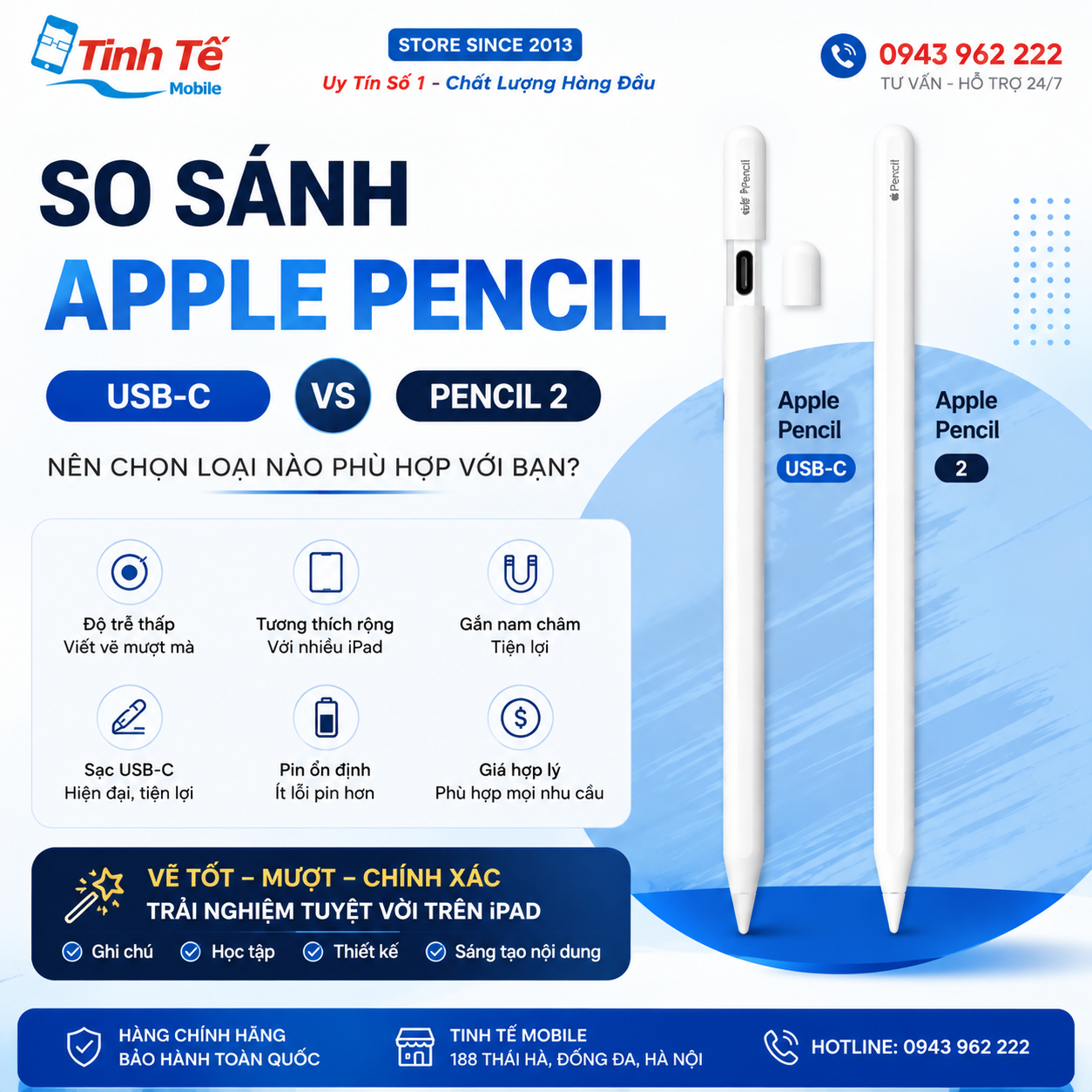Đánh Giá Apple Pencil USB-C: Có Vẽ Tốt? Đáng Mua Hơn Apple Pencil 2?