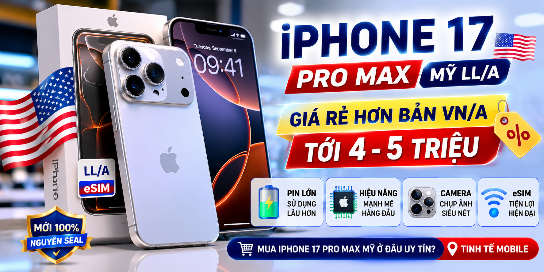 Có nên mua iPhone 17 Pro Max Bản Mỹ LL/A, Khác gì Bản việt nam?