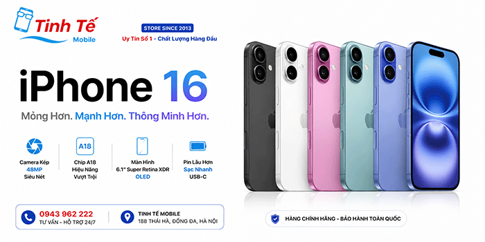 iPhone 16 (Cũ - Mới) Chính Hãng Rẻ nhất Hà Nội