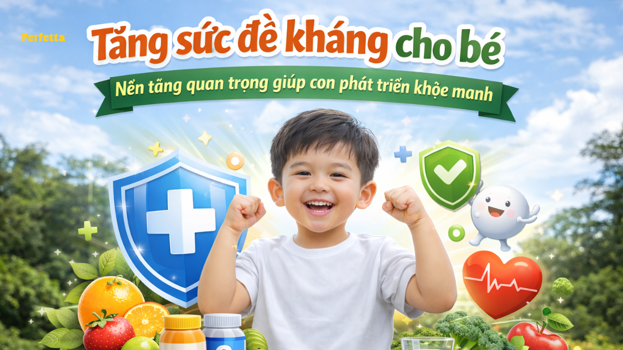 Tăng sức đề kháng cho bé – Nền tảng quan trọng giúp con phát triển khỏe mạnh