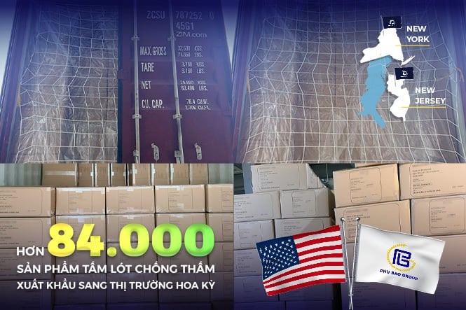 PHÚ BẢO GROUP ĐÁNH DẤU CỘT MỐC XUẤT KHẨU HƠN 84.000 SẢN PHẨM TẤM LÓT SANG THỊ TRƯỜNG HOA KỲ