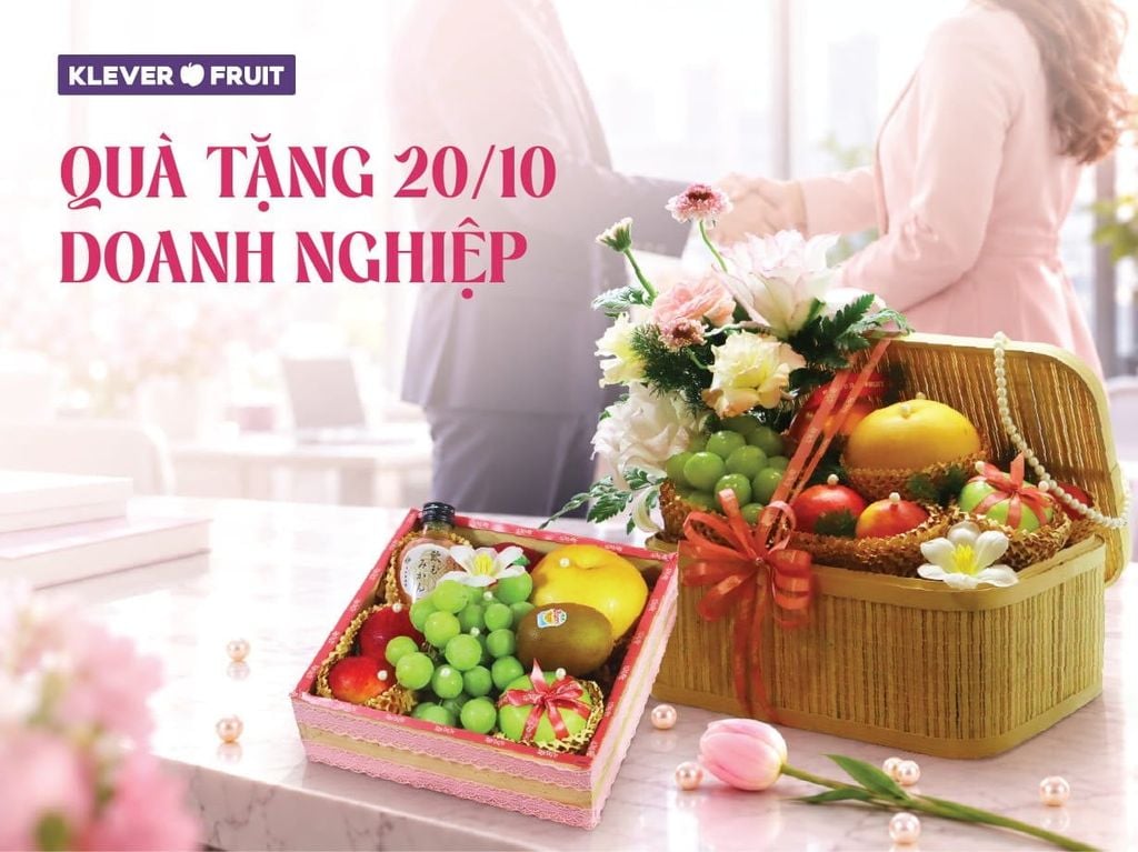 Quà Tặng 20/10 Doanh Nghiệp Tôn Vinh Phụ Nữ Việt Nam – Giỏ Quà Trái Cây Tặng Đối Tác, Khách Hàng, Nhân Viên Nữ