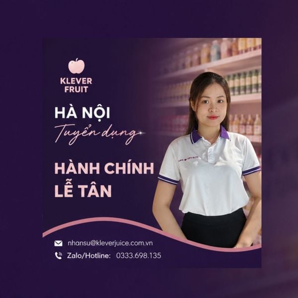 Tuyển dụng Hành chính Lễ tân - Hà Nội
