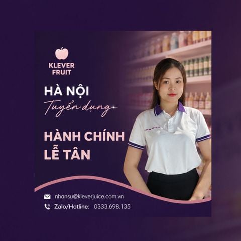 Tuyển dụng Hành chính Lễ tân - Hà Nội