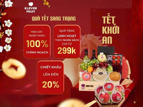 Klever Fruit Ra Mắt Bộ Sưu Tập Quà Tết 2026 – Tết Khởi An, Khởi Đầu An Lành Cho Năm Mới
