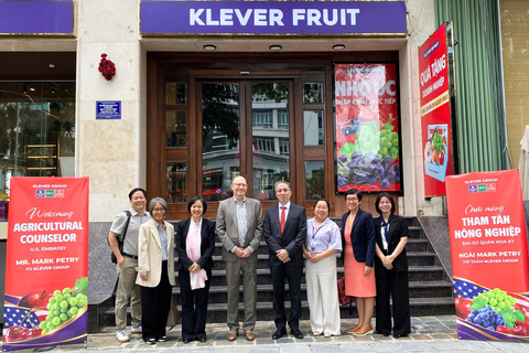 KLEVER FRUIT ĐÓN TIẾP ĐOÀN THAM TÁN NÔNG NGHIỆP ĐẠI SỨ QUÁN HOA KỲ TẠI VIỆT NAM