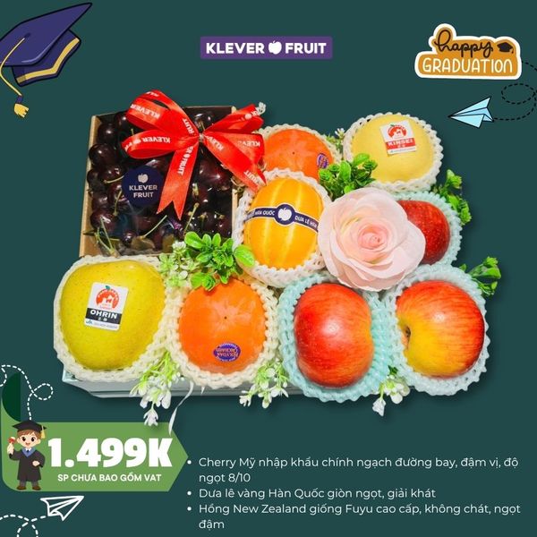 Hộp quà Cherry mix trái cây nhập khẩu cao cấp